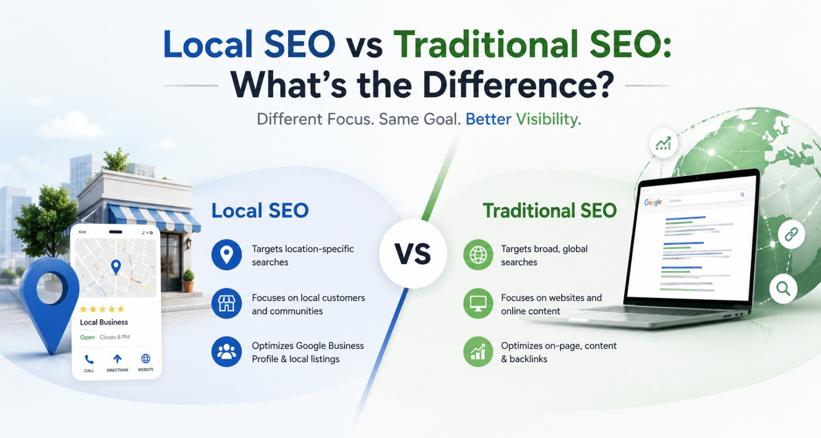 Local SEO vs Traditional SEO: What’s the Difference?