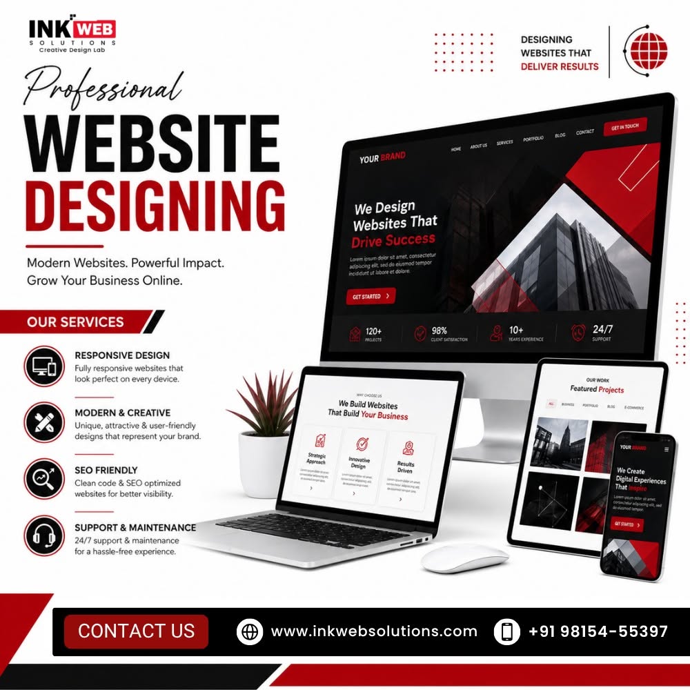 Web Designing Company in Mohali, Chandigarh – Professional Website Design Services for Your Business