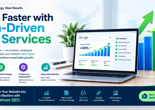 Grow Faster with Data-Driven SEO Services
